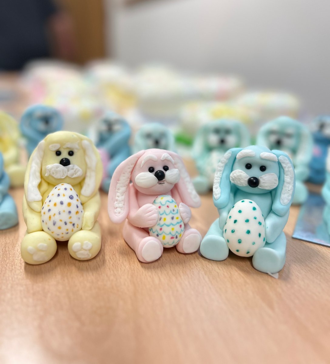 All our Bakery students have been very busy in their cake decorating classes. They have designed and produced their own Easter Bonnet cakes as well as a very dapper Easter bunny cake topper. 🤩 reaseheath.ac.uk/bakery #WeAreReaseheath