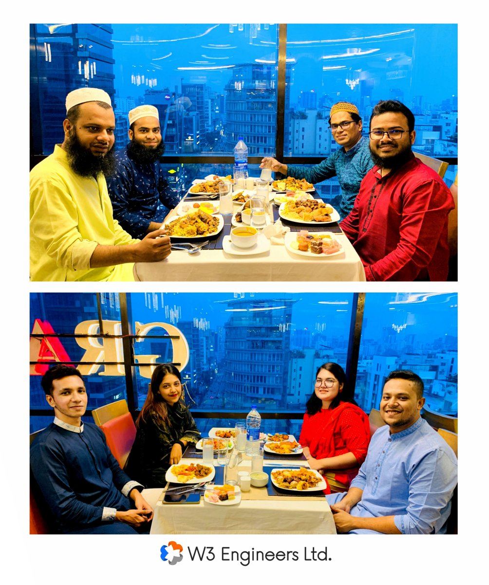 w3engineers's tweet image. 🌙✨ Our W3 family gathered for a heartwarming iftar get-together, brimming with laughter, joy, and mouthwatering delights! It&apos;s moments like these that strengthen our bonds beyond the workplace. Cheers to cherished memories and meaningful connections! 🌟 

#W3Iftar #TeamBonding
