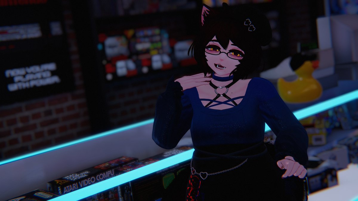 its_moe_VR's tweet photo. picture by @LadySerenesVRC, i love how it turned out and how goofy the expression is https://t.co/j3vyHTEcRI