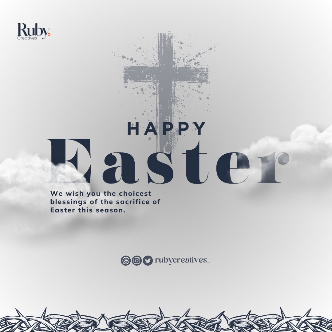 Rubycreatives_'s tweet image. To all our Christian Famclients,
We wish you a grace filled Easter celebration today.
We wish you the choicest blessings of this momentous season.

Happy Easter from all of us at @rubycreatives_