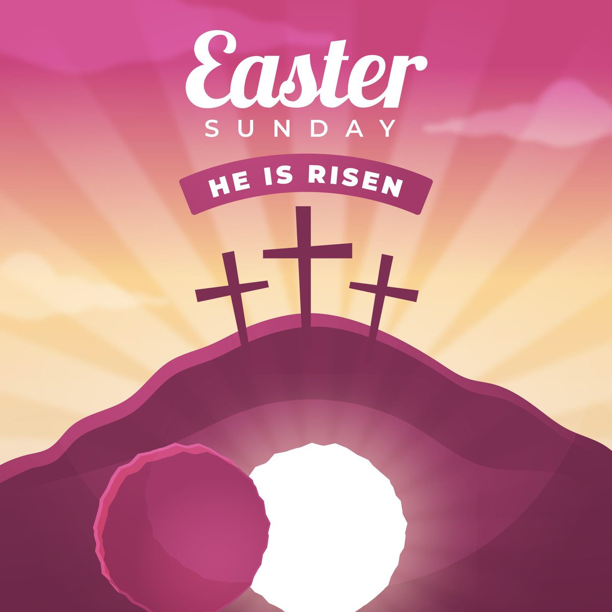 He is risen. Happy Easter from all of us at The Saint John Henry Newman school.