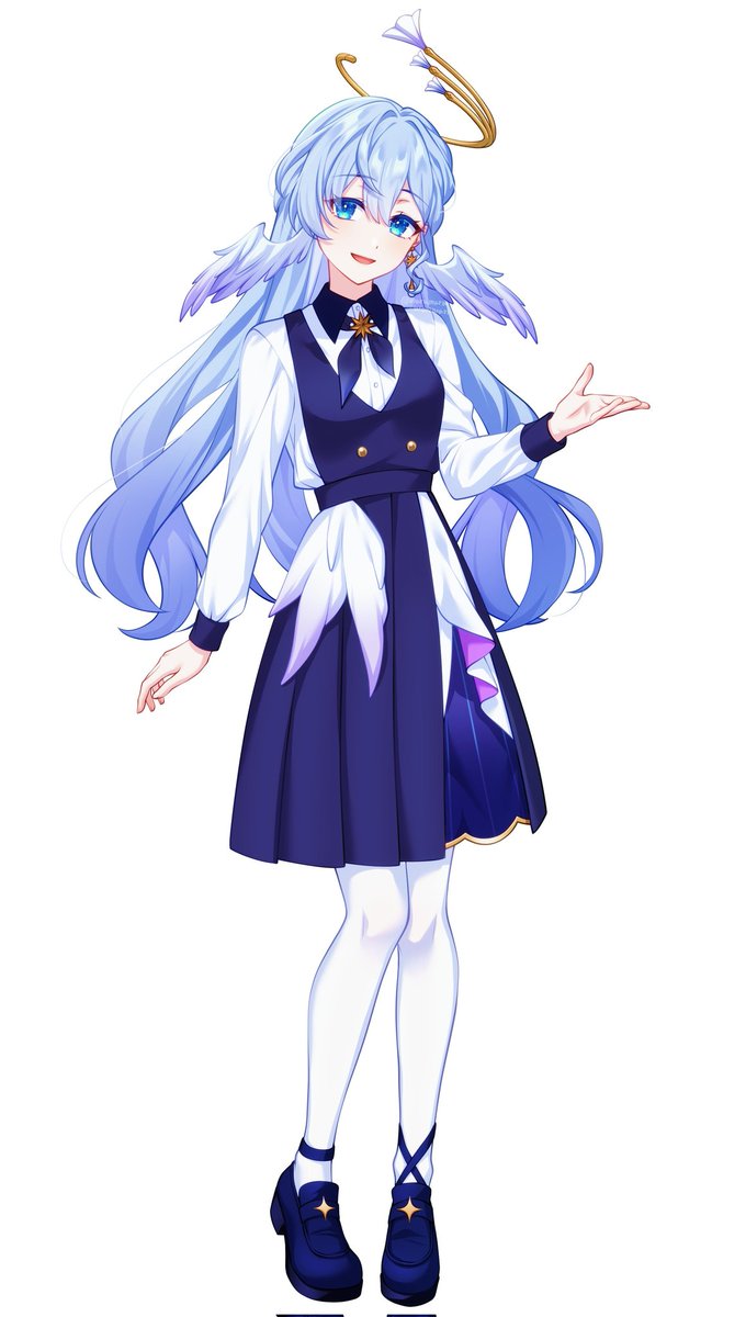 RobinHSR #HonkaiStarRail #崩壊スターレイル 現パロ制服ロビンちゃん