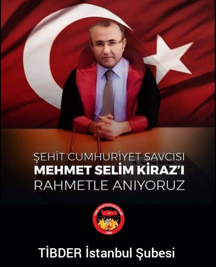 İstanbul Adalet Sarayı'ndaki odasında terör örgütü DHKP-C mensubu teröristler tarafından şehit edilen Cumhuriyet Savcımız Mehmet Selim Kiraz’ı Şehâdetinin 9. yılında rahmetle yâd ediyoruz. Mekanı cennet, makamı âli olsun. Ruhu Şâd Olsun. #selimkiraz #TibderİstanbulŞubesi