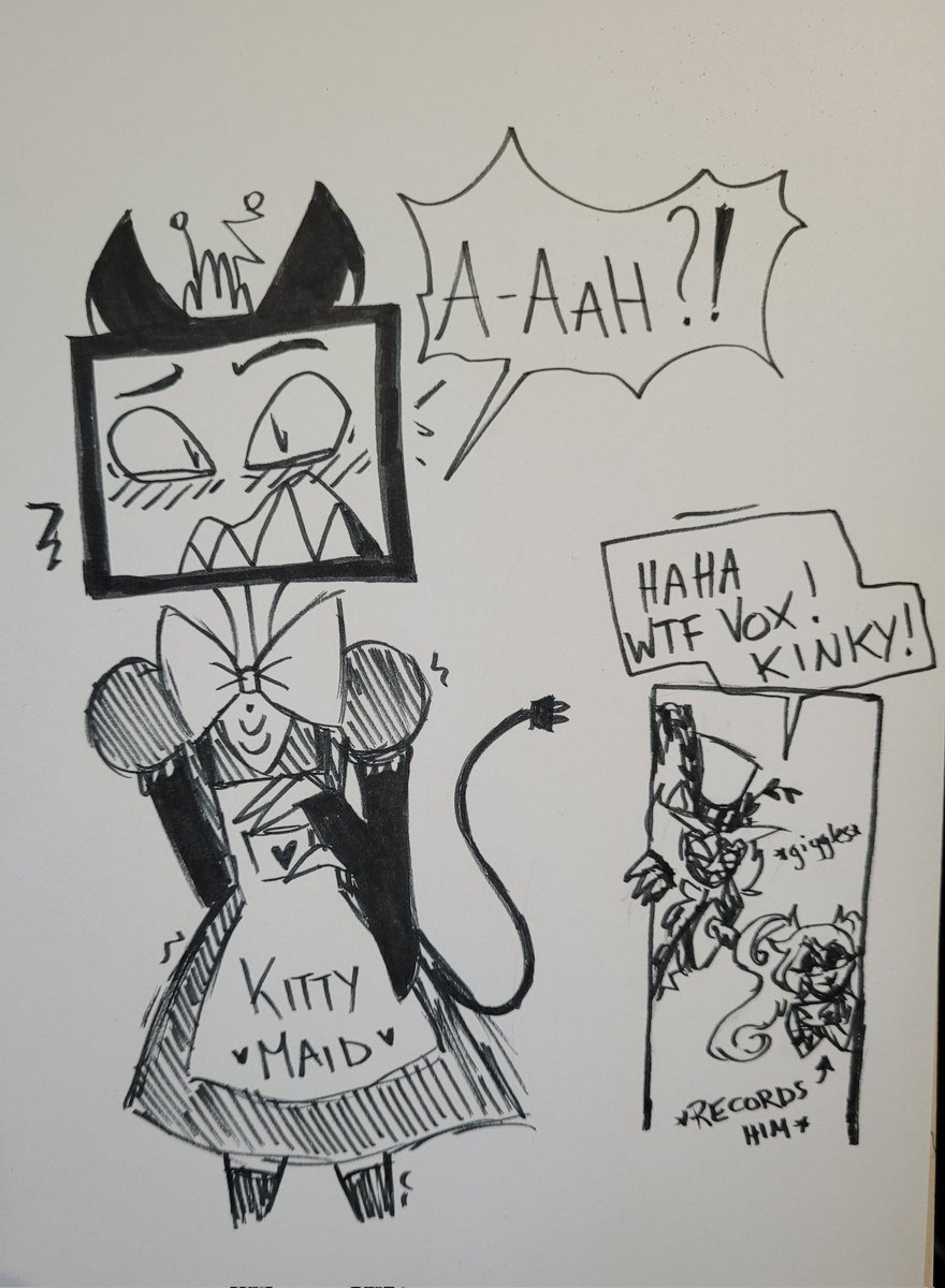 asterliciousme's tweet photo. I DREW EVEN EVEN MORE OF KITTY VOX!!?
#HazbinHotel #HazbinHotelVox #kittyvox https://t.co/B1IyO82RBU