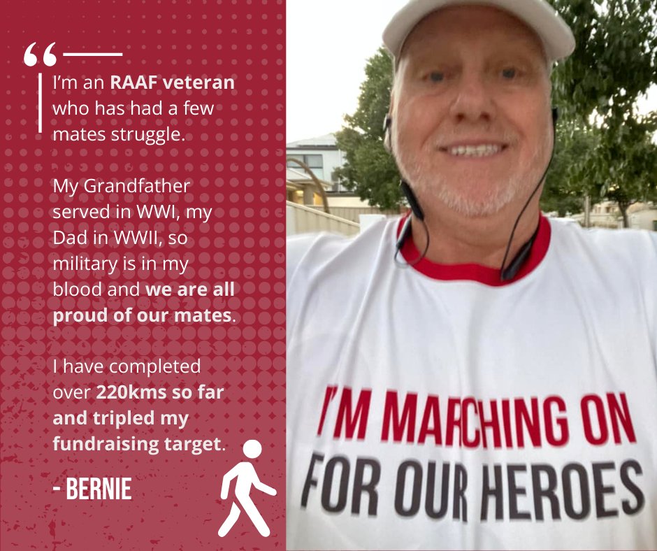 Meet Robyn and Bernie, whose stories inspire us all in the spirit of March On.

Your unwavering dedication to our heroes fuels our mission and creates a lasting impact. 

There's still time to make a difference. Visit marchonchallenge.org.au to donate now! 

#MarchOn #SoldierOn