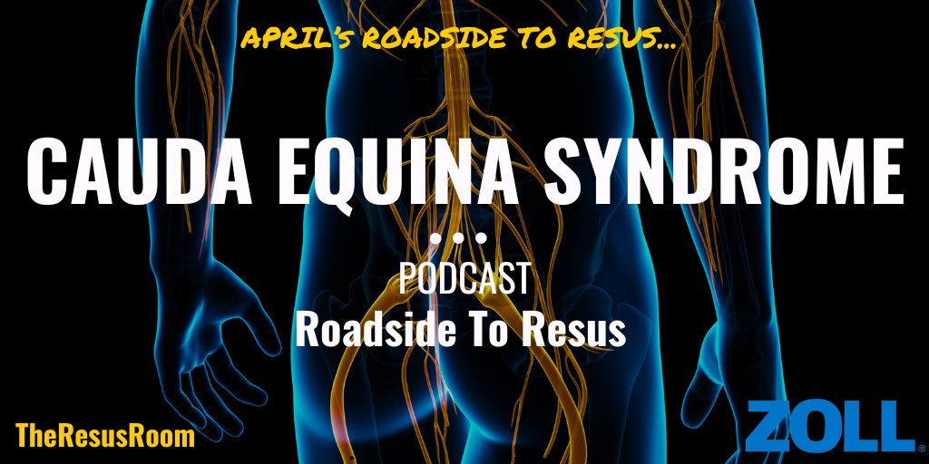 April’s Roadside to Resus is on Cauda Equina Syndrome Let us know any questions or areas you’d like us to cover below 👇🏻🎤🎧