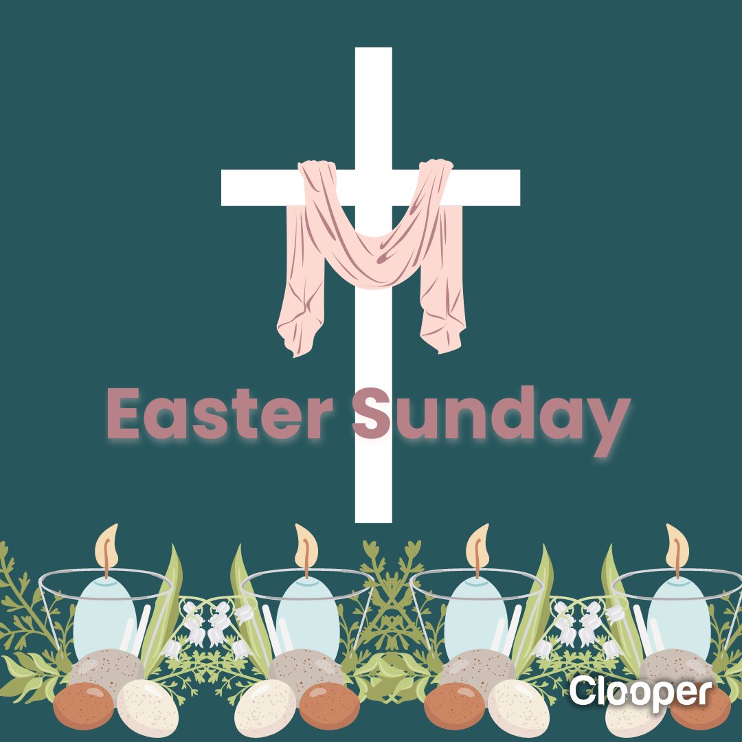 🐰 Hop into Easter joy with us! 🌷 Join our celebration of renewal and new beginnings this Easter Sunday. Here's wishing you all a day filled with love, laughter, and endless happiness! 🥚💐 #ClooperApp #EasterSunday #JoyfulCelebration