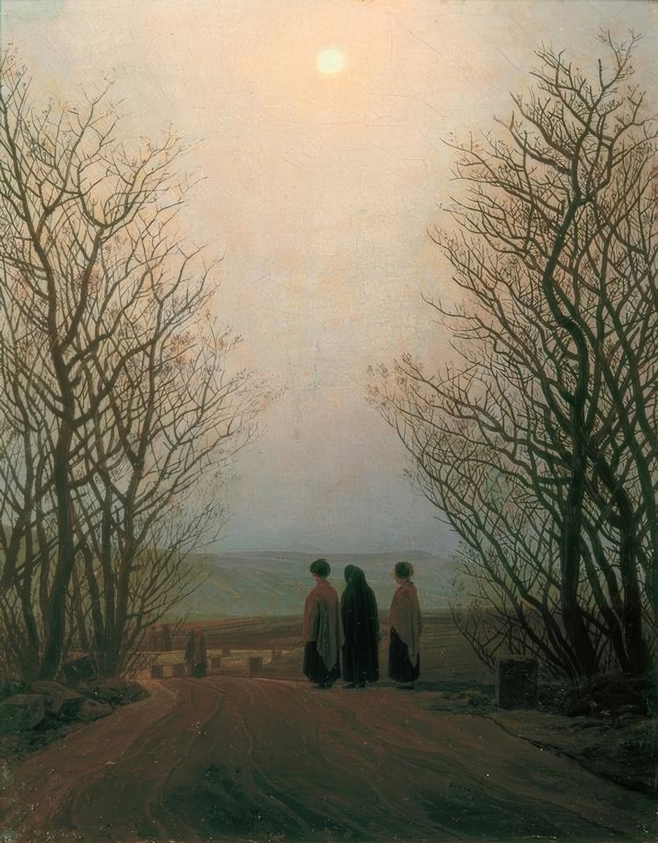 Le matin de Pâques. 
Caspar David Friedrich.
1774 - 1840