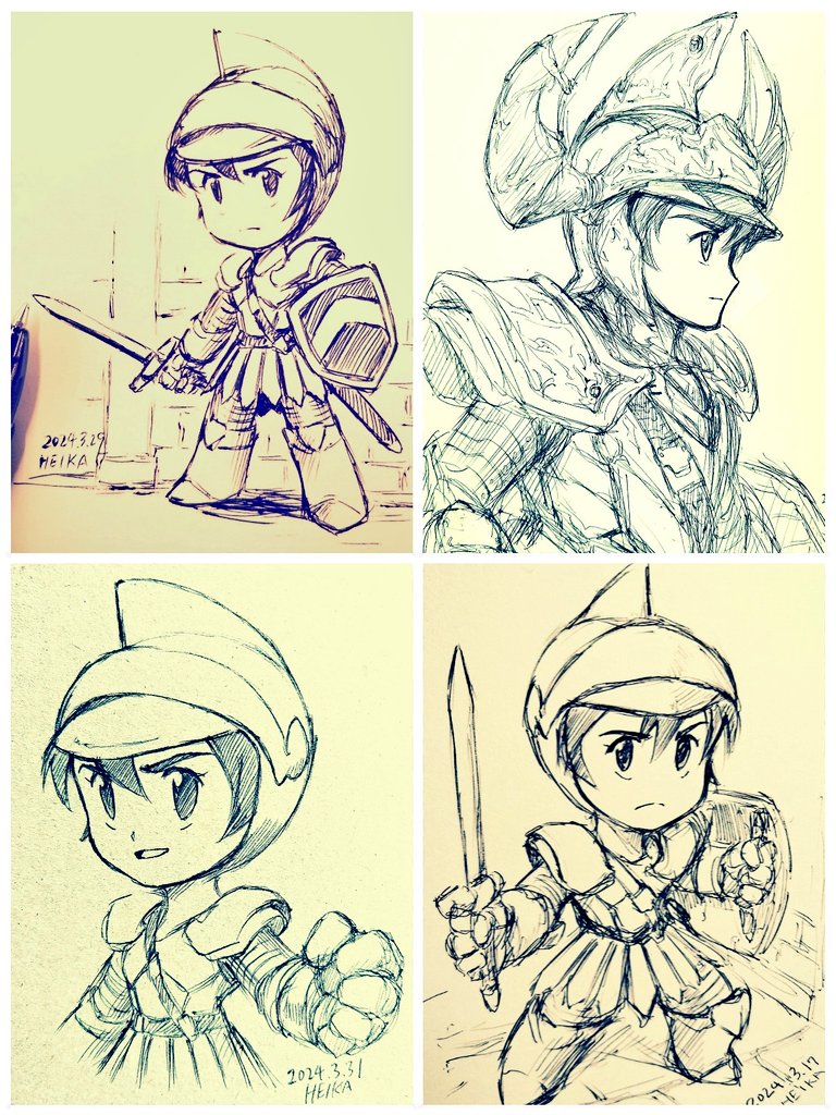 #今月描いた絵を晒そう
2024年3月は7枚でした!相変わらずナムコとギルが多い!来月もナムコ推しでいきますよ! 