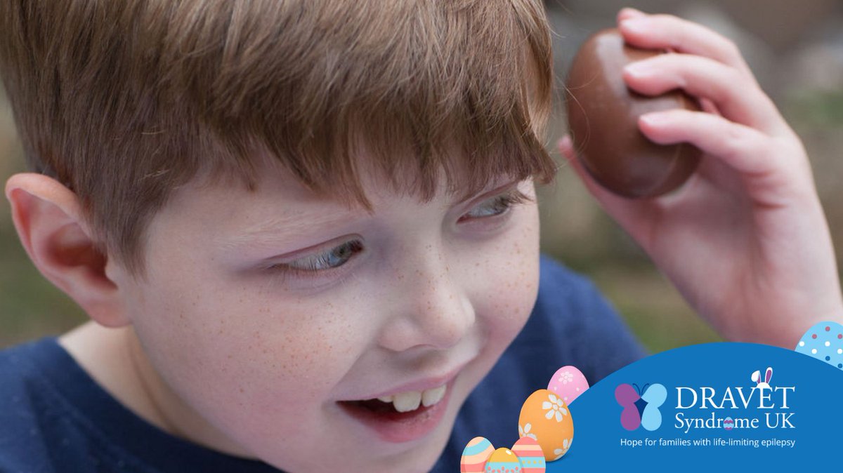 Happy Easter to all of the Dravet Syndrome UK community - we hope you're having an egg-cellent bank holiday weekend! #Dravet Syndrome #DravetAwareness #Easter