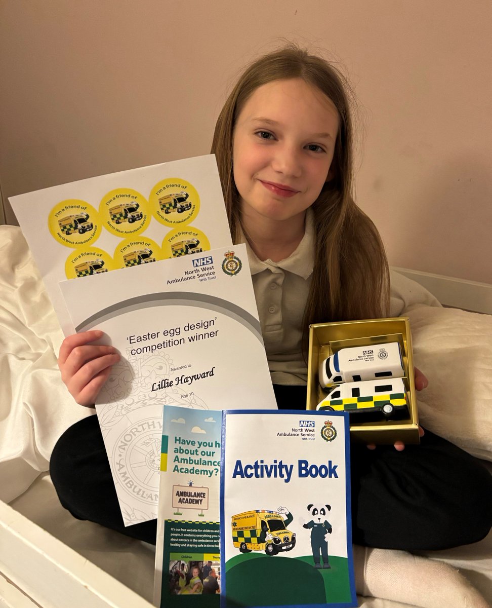 Huge well done to ten year old Lillie from Dukinfield who has won our Easter egg decorating competition! We loved her design which is also a handy reminder of the importance of learning CPR. From all of us here at North West Ambulance Service – Happy Easter! 🐣