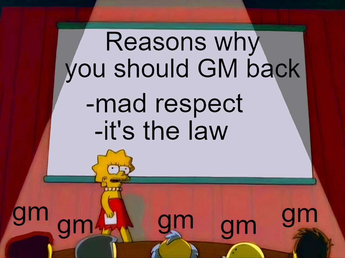 Gm legends ☕️ Say it back, it's the law 🫡