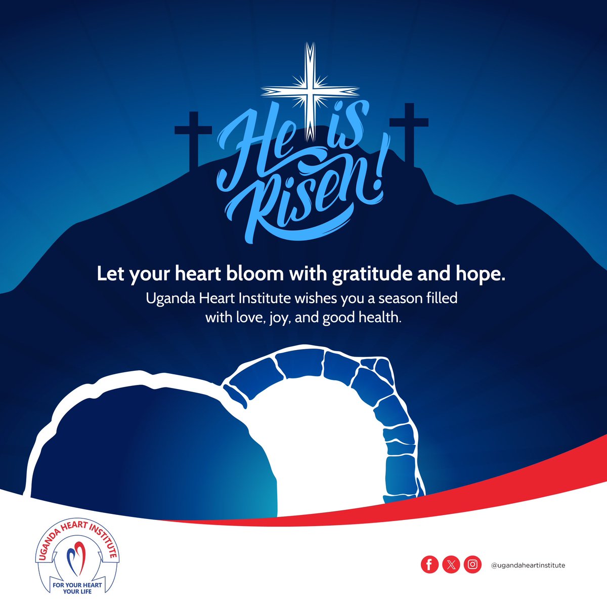 May your heart overflow with gratitude and hope this season, embracing love, joy, and good health. Wishing you Easter blessings from Uganda Heart Institute.