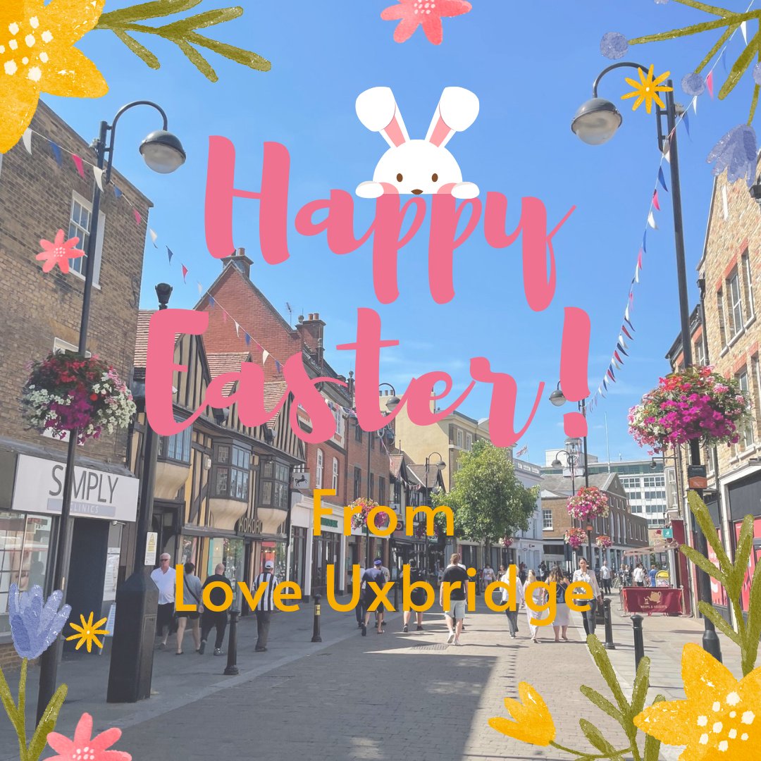 Hoppy Easter Uxbridgians! May your day be filled with delicious eats, treats and chocolate bunnies! #Uxbridge #LoveUxbridge #UxbridgeBID #Easter2024