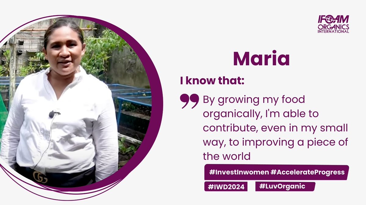Listen to Maria here ➡️ youtube.com/watch?v=LYqBqx… #InvestInWomen #AccelerateProgress #IWD2024 #LuvOrganic