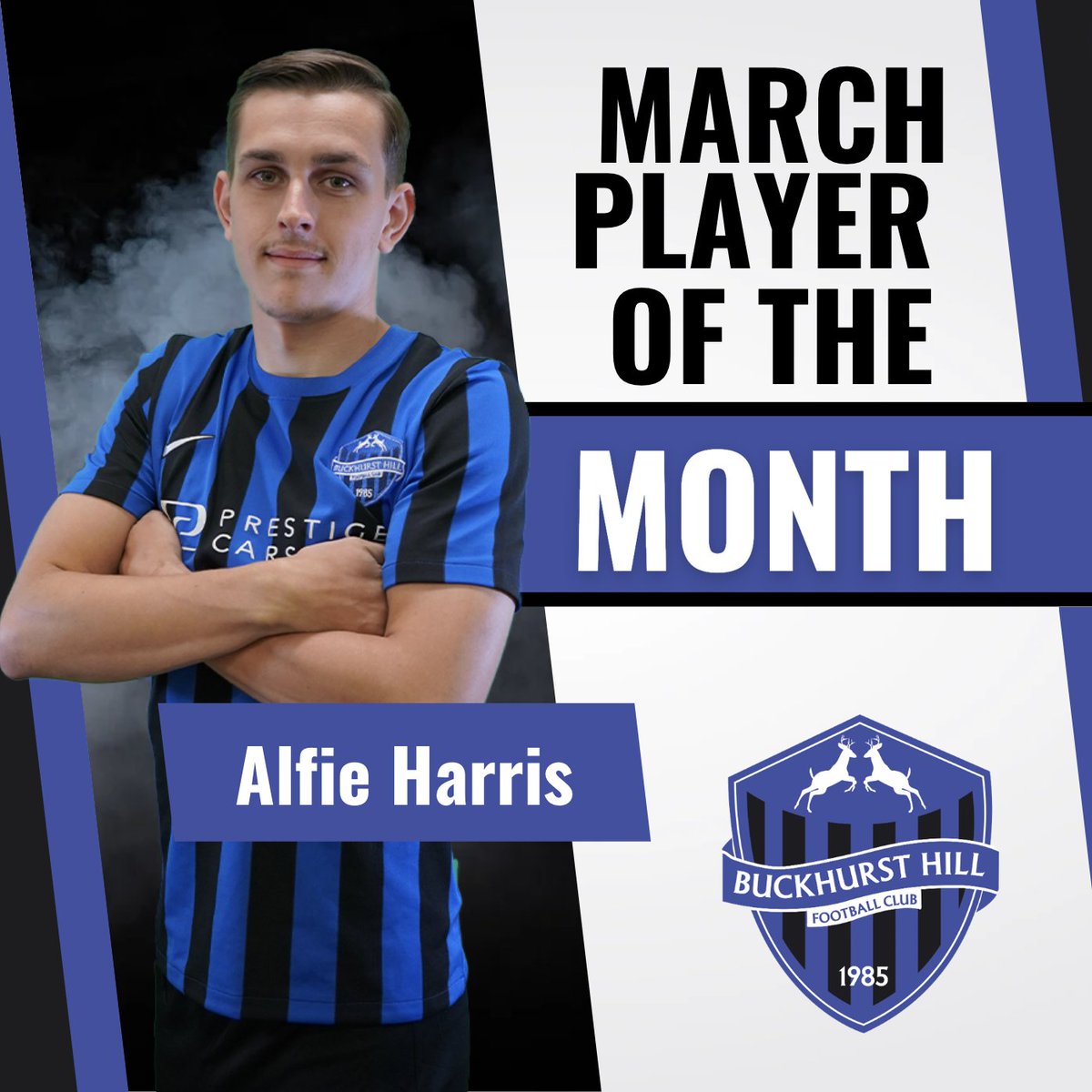 🚨LATEST 🚨 Massive congratulations to Alfie Harris for being named The Stags' Player of the Month for March! Well done Alfie! #COYStags #PlayerOfTheMonth