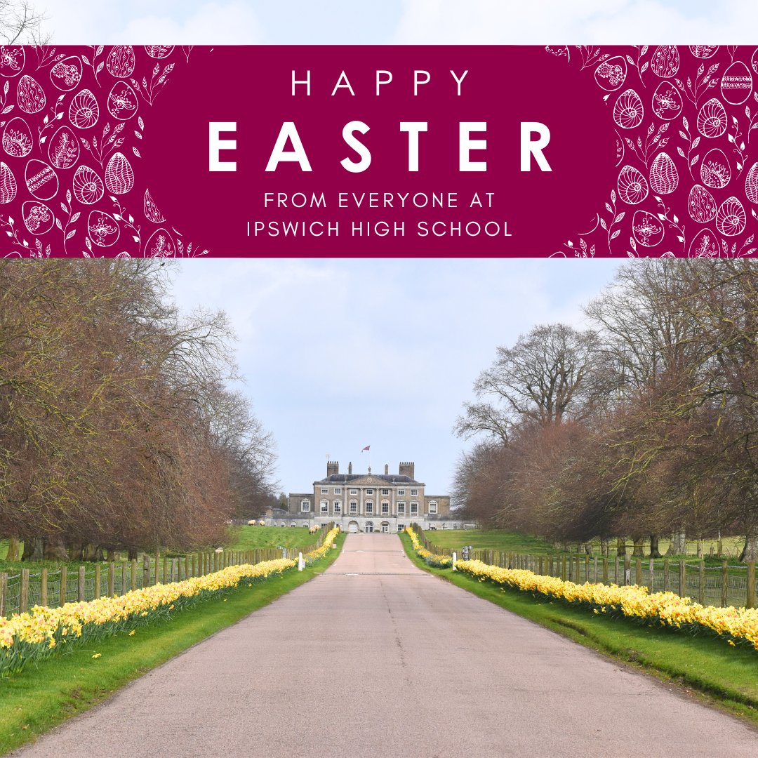Wishing you and your family a very happy Easter from all of us at Ipswich High School. #HappyEaster #IpswichHigh