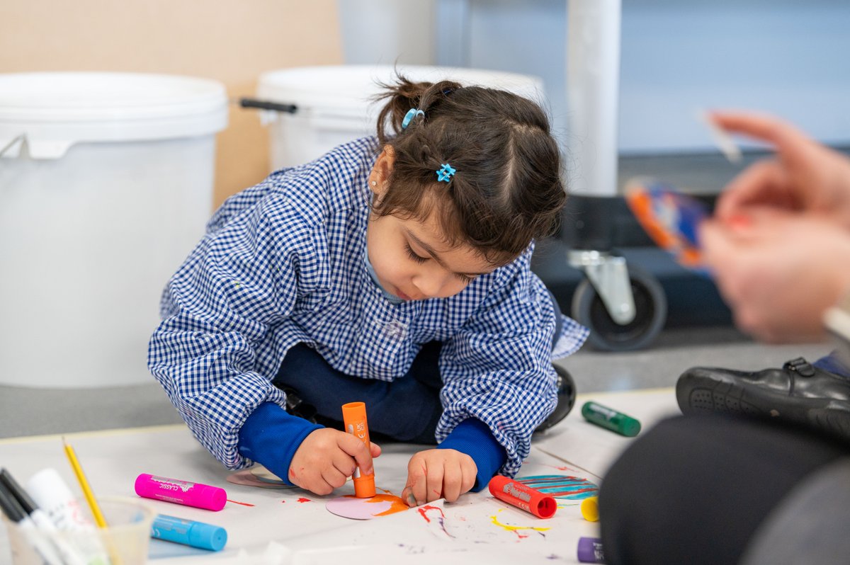 Before the end of term, Headington Prep School's Nursery had an Easter wreath making workshop in the Hive at Headington Senior School! Aren't the creations wonderful?! #HeadingtonCreative