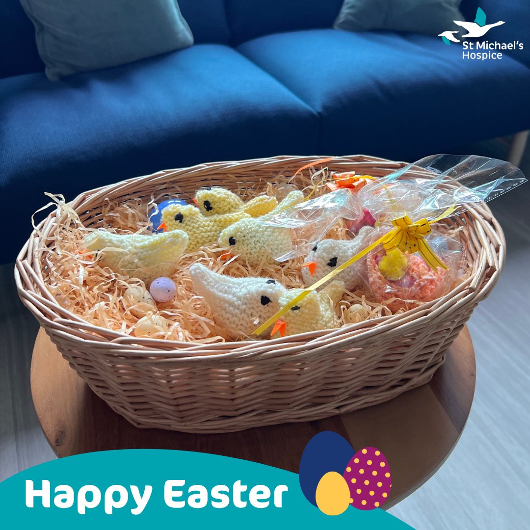 smhbasingstoke's tweet image. 🐣🌷 Happy Easter from St. Michael's Hospice! Patients &amp;amp; families at our Living Well Centre are spreading cheer with beautiful Easter crafts—from knitted chicks to bonnets, their creativity knows no bounds! 🌟 #HappyEaster #EasterCrafts #LivingWellCentre