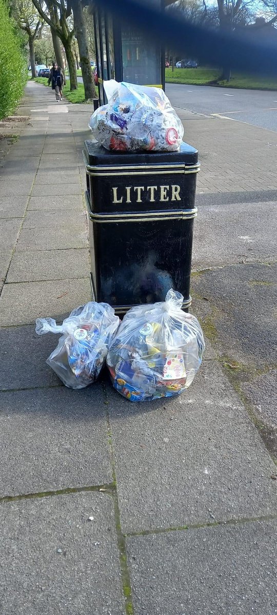 Aileen showed Mather Ave some womble ❤️ yesterday 

🗑 2 bags of litter removed 

#pennylanewombles #litterpicking #beatles #pennylane #KeepLiverpoolTidy #GBSpringClean #recycling #keepbritaintidy #litter