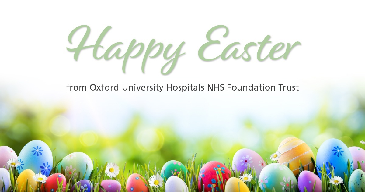 Here's wishing our staff, patients and visitors a happy Easter 💙
