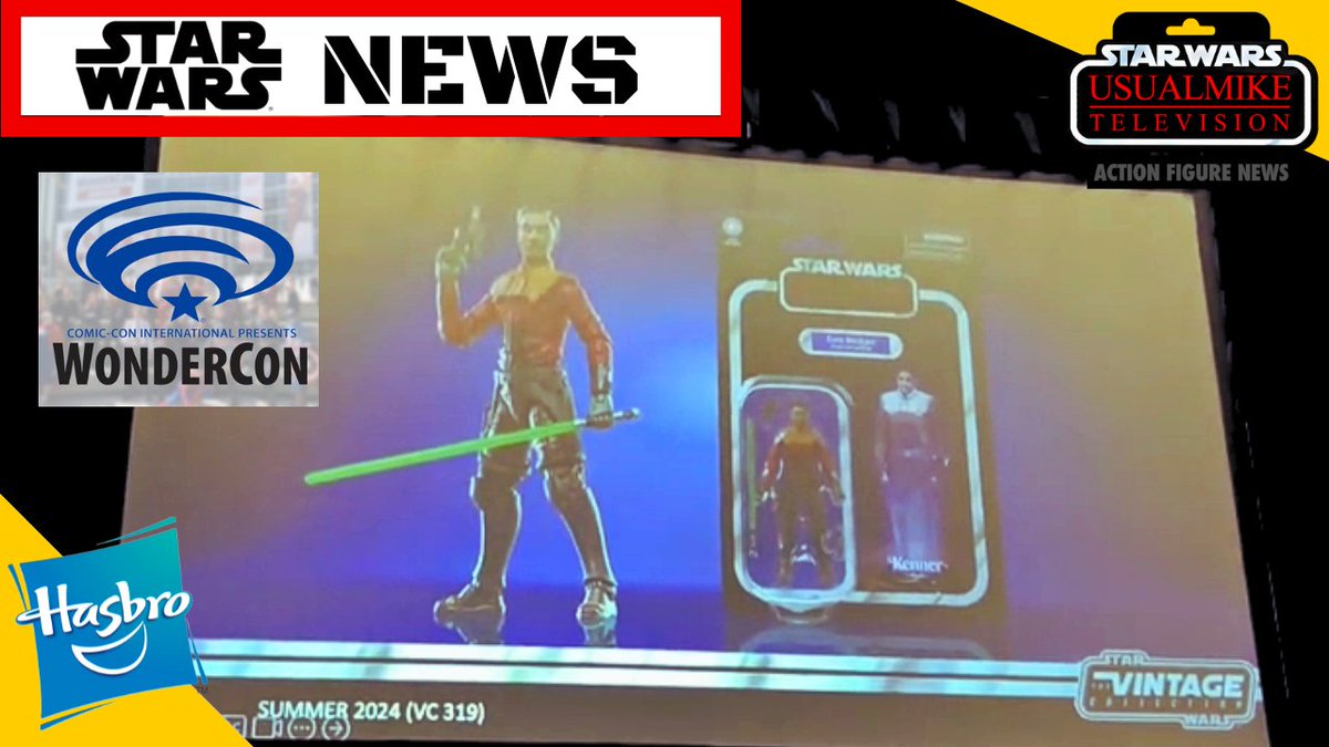 NEW VIDEO: STAR WARS ACTION FIGURE NEWS WONDERCON VINTAGE COLLECTION REVEALS PLUS HAMMERHEAD BLACK SERIES!!! #StarWars #wondercon2024 #ACTIONFIGURES #news #Reveal #Hasbro #Usualmiketelevision youtu.be/NXZIBE8KYlE