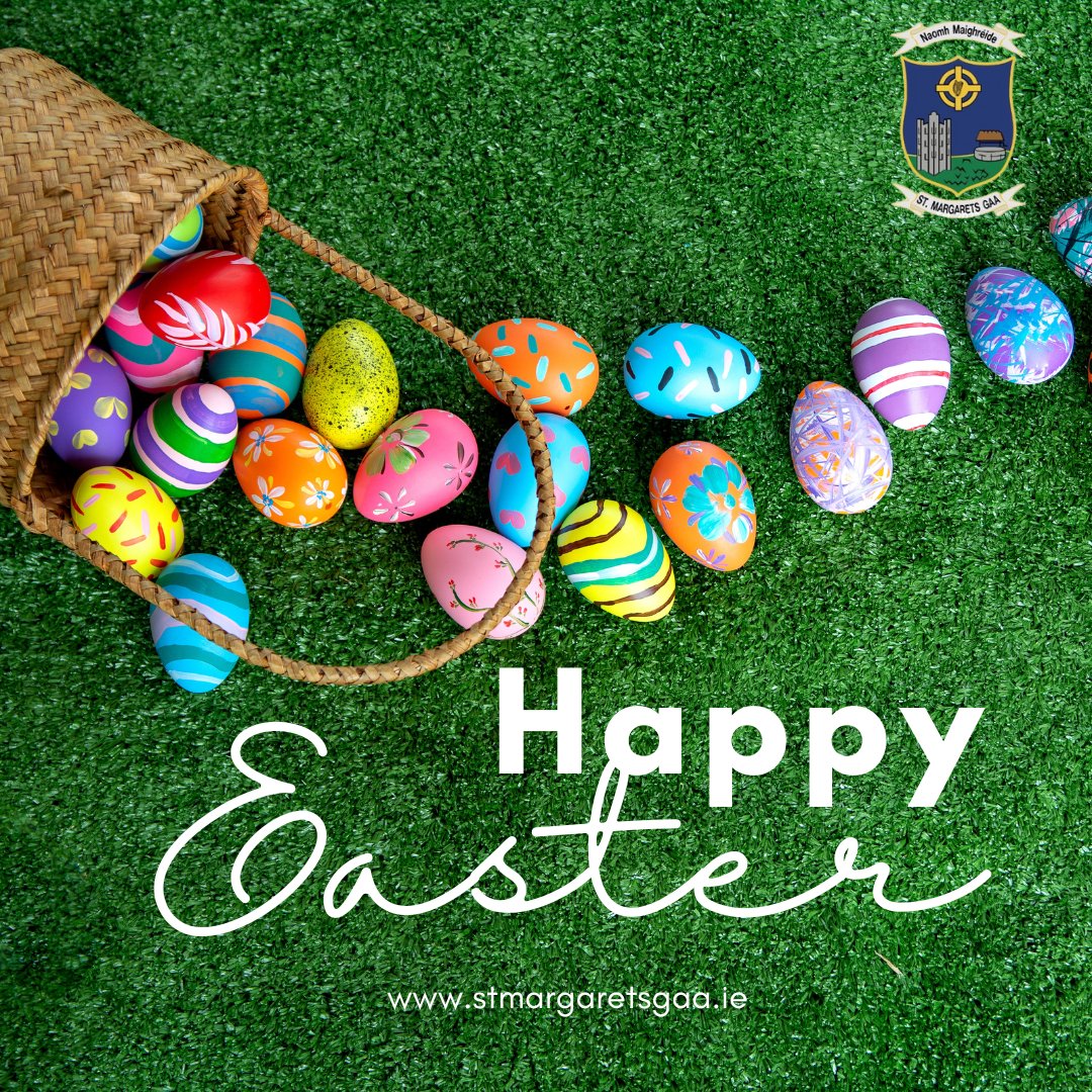 🐣Happy Easter 🐣 Happy Easter to all the amazing members, players, volunteers, and supporters. Wishing you a day filled happiness and lots of chocolate eggs. 🐣🌷 #HappyEaster #StMargaretsGFC @dublinportco