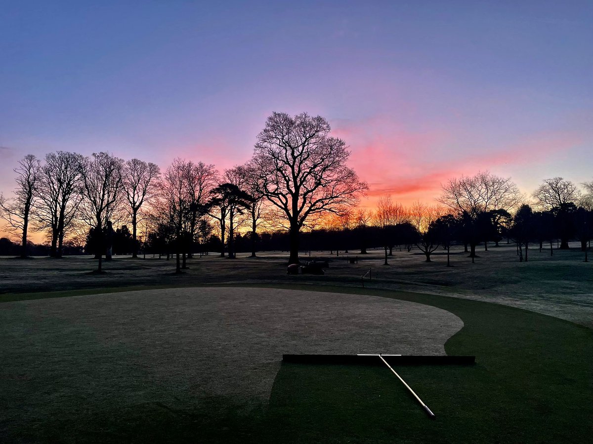 When the rain finally clears and you get a sunrise like this! Happy Easter from Bruntsfield Links.