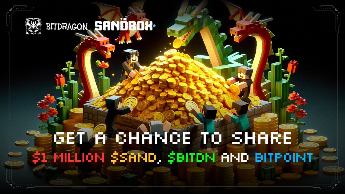 🔥 Players Airdrop! 🚀 Dive into the $1 Million $Sand event with us in @TheSandboxGame! 👏 Get a chance to share $1 Million $Sand, $BitDN and BitPoint rewards! ✅ How to Join? 1. Play our experience and complete 5 quests to save Bila successfully! 2. Submit the screenshot of…