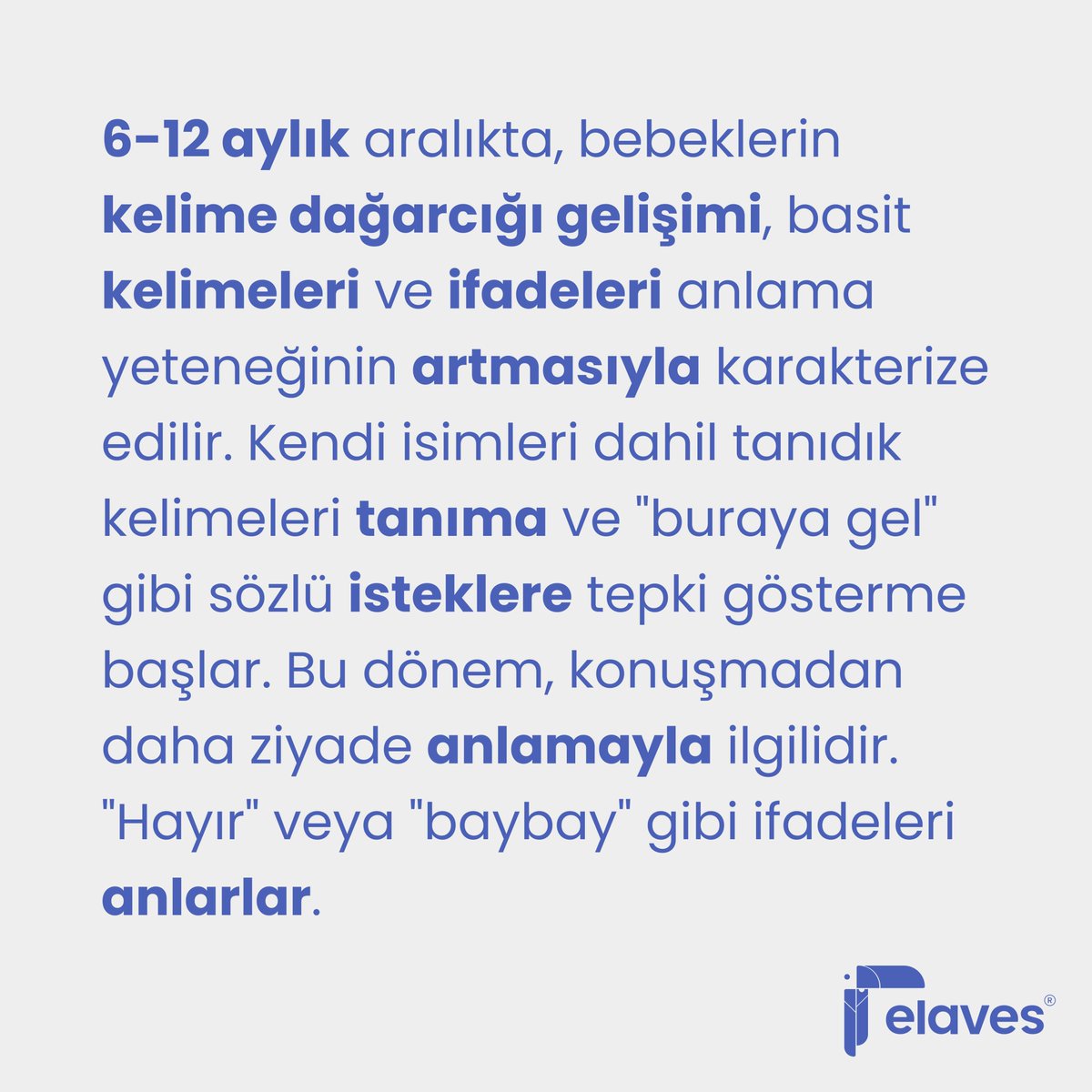 6-12 aylık bebeklerin dil gelişimi, basit kelimeleri ve günlük ifadeleri anlama yetenekleriyle belirginleşir. Bu dönemde dil anlama, onların konuşma yolculuğunun temelini oluşturur.

#herdildeilkarkadaşın #çiftdillibüyüyorum #dilgelişimi #çiftdillieğitim