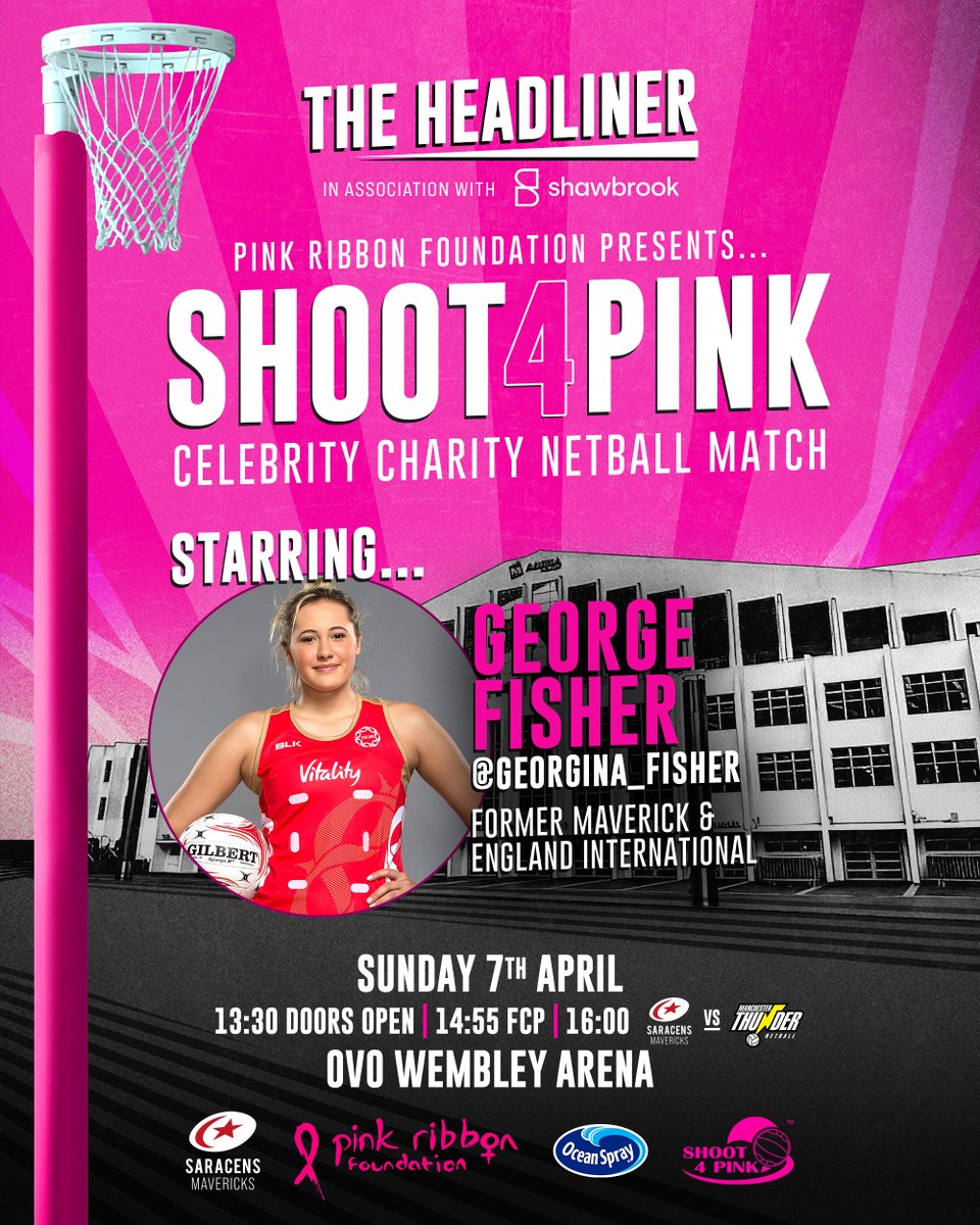 LDNMavericks's tweet photo. ✌️ former Mavericks and England internationals are both in the mix next weekend!

@GeorginaFisher4 and @NaidyHutch are both involved in next weekend's #Shoot4Pink charity match!

Join us next Sunday. 👇

🎟️: https://t.co/cfctuCrXxp 

#BeAMaverick🖤❤️ https://t.co/r0X9ITC7VZ