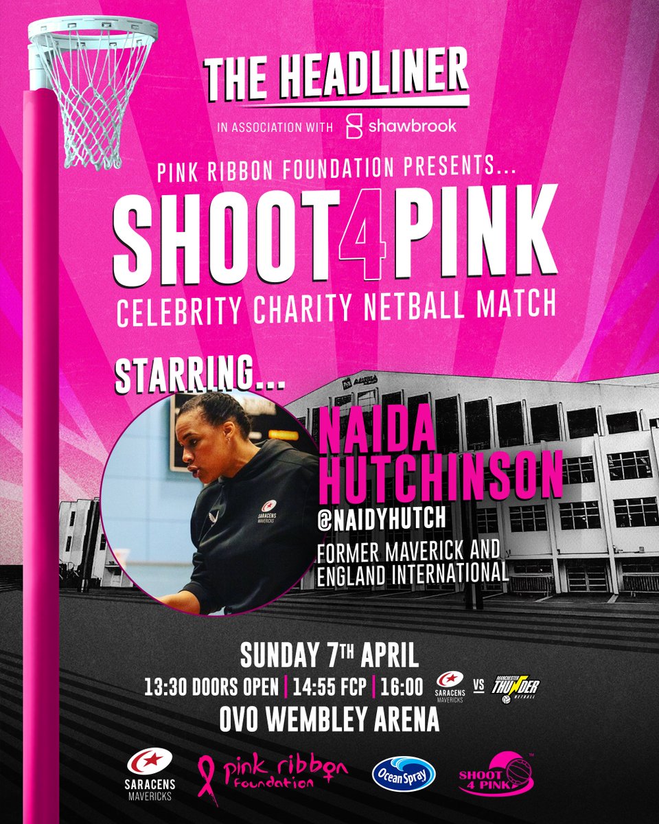 ✌️ former Mavericks and England internationals are both in the mix next weekend!

<a href="/GeorginaFisher4/">GEORGE Fisher</a> and <a href="/NaidyHutch/">Naida Hutchinson</a> are both involved in next weekend's #Shoot4Pink charity match!

Join us next Sunday. 👇

🎟️: bit.ly/46M699d 

#BeAMaverick🖤❤️