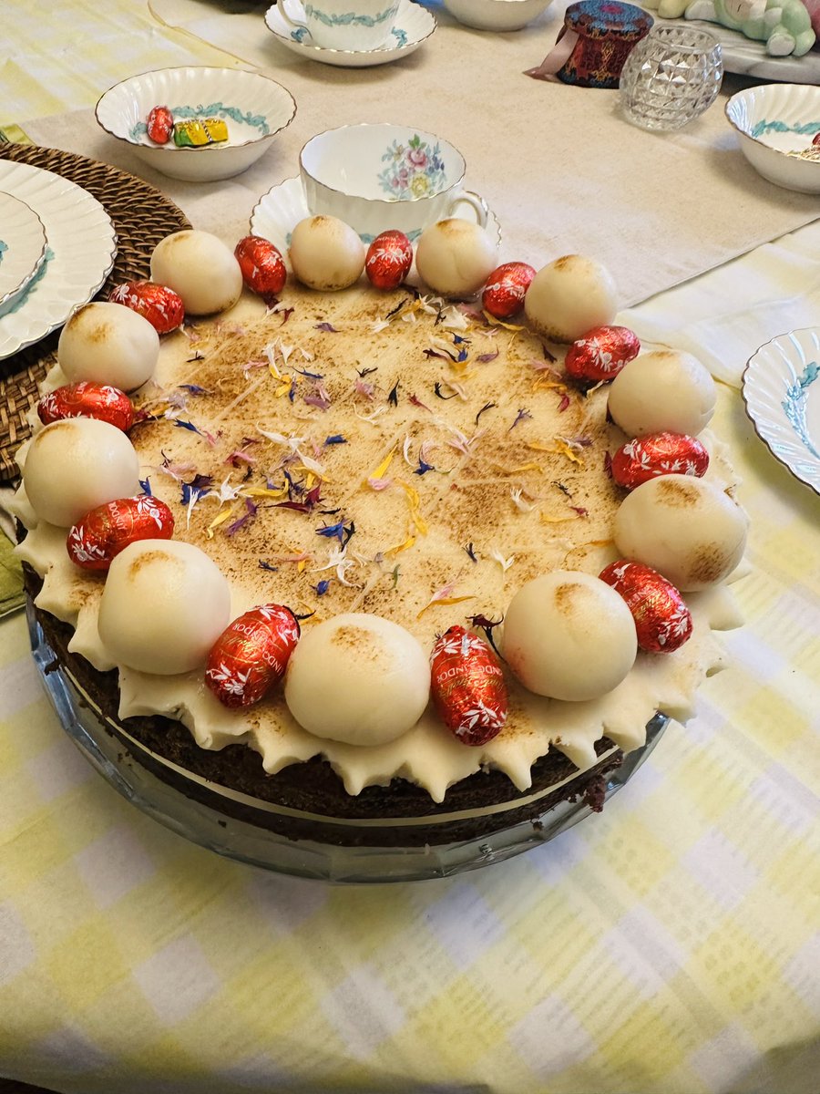 NovaCooks's tweet photo. Happy Easter #EasterSunday #simnel cake 🐣 🐇 https://t.co/bmjgNZD9Zy