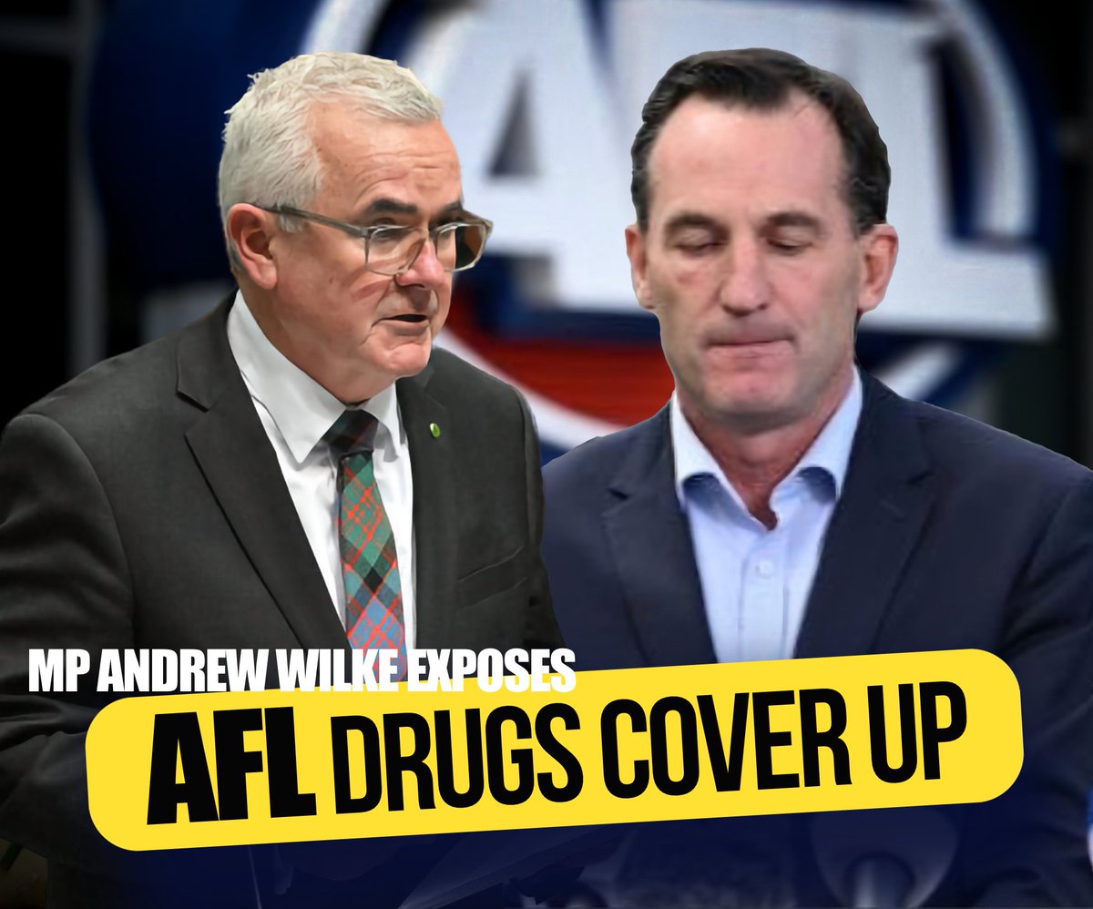 🏉 'Arrogance' [noun] The AFL's stance on drug cover-ups ... Which other Australian sporting code allows players to use drugs and, if caught, the club and administration cover up the drug use by lying to supporters by faking an illness or injury? Only the AFL seeks to protect