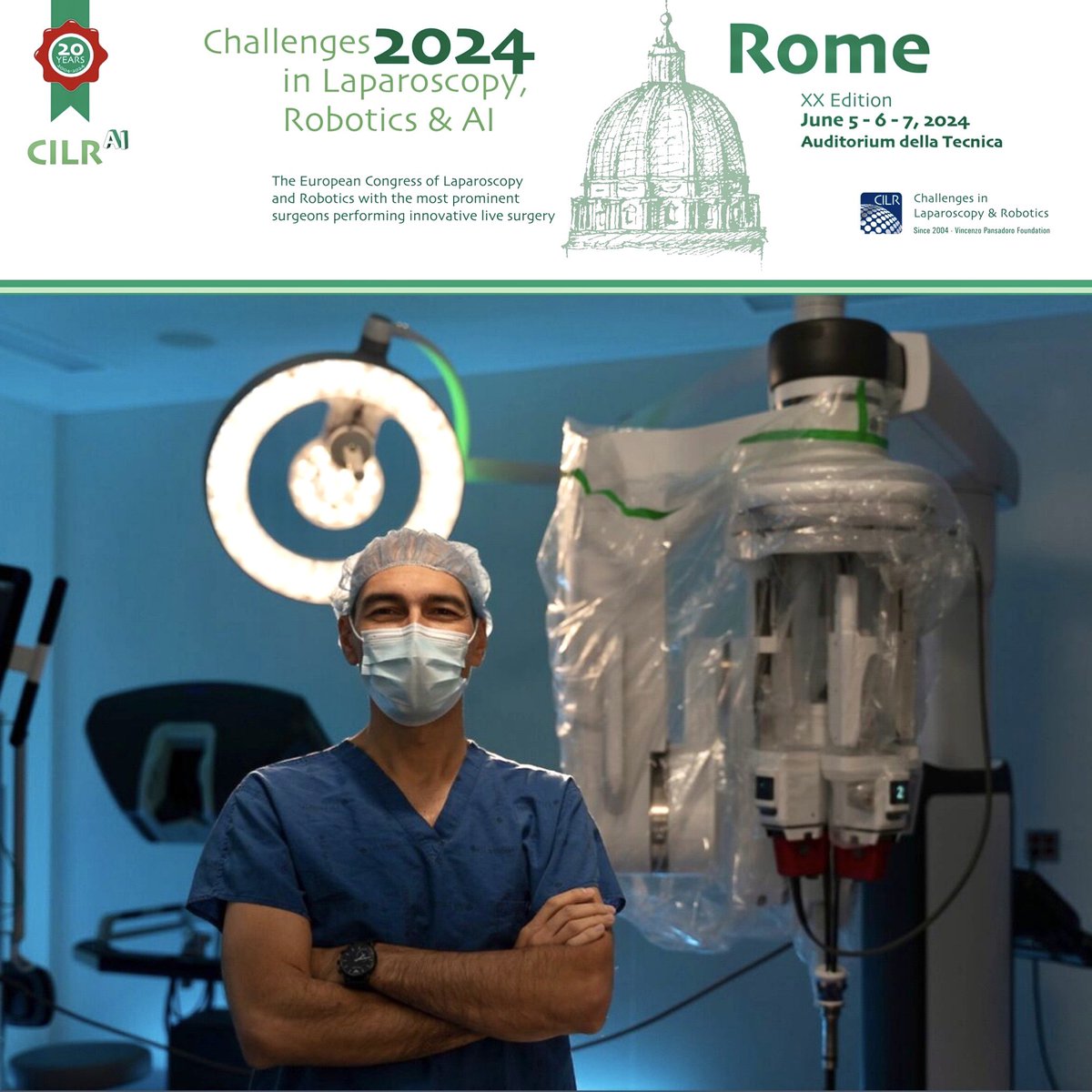 What do you get when you combine expertise with innovation? A #SinglePort RAPN by @SimoneCrivella2 from @UICUrol moderated by @Dr_JihadKaouk and Aldo Brassetti, at our upcoming congress! Do not miss this unmissable edition of #CILR24