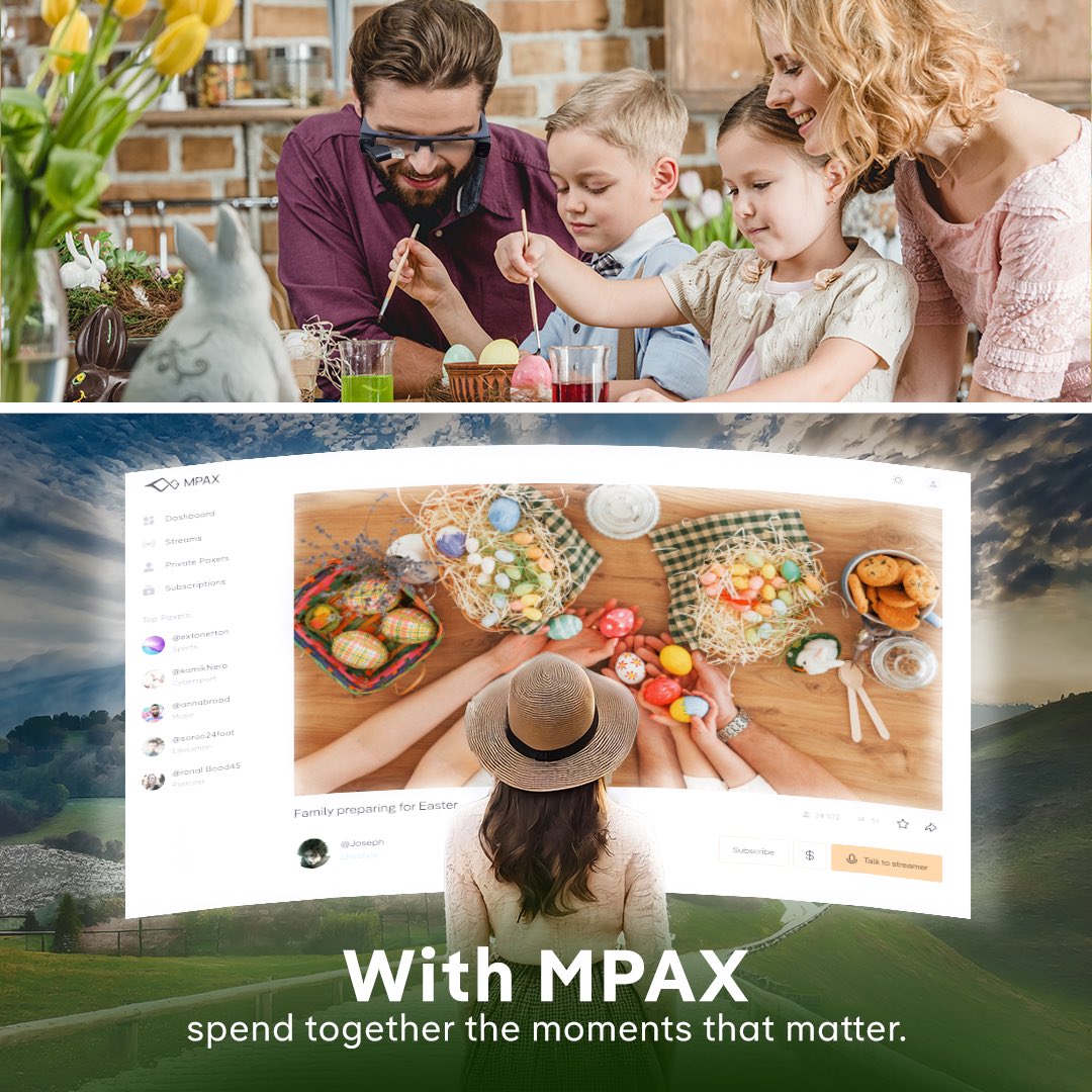 Happy Easter all around the world 🐣 And if you’re on the other side of it than your family today… The time is coming where with POV live-streaming technology, you’ll always have a chance to be together for the moments that matter😎 #mpax #easter2024 #livestreaming #wearables