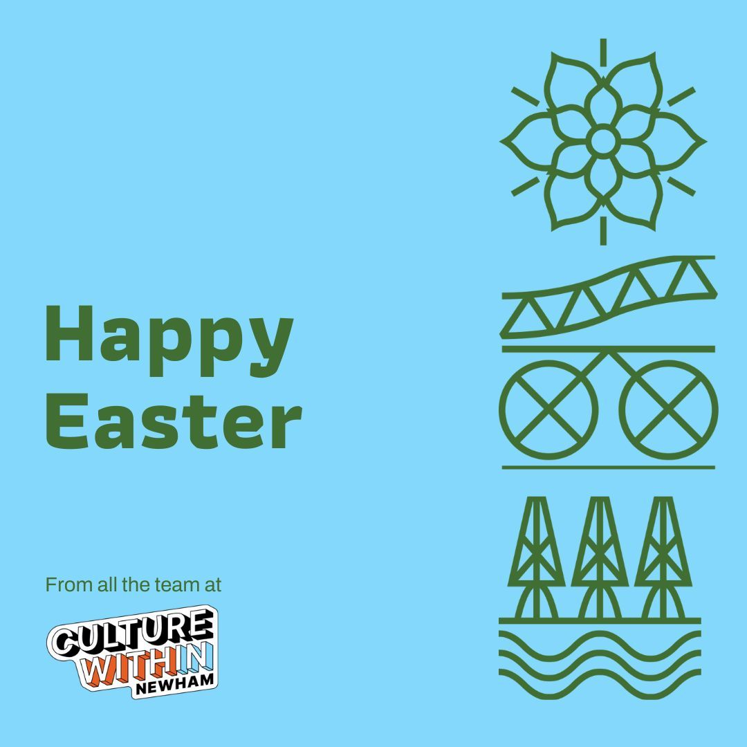 It's Easter Sunday! 🐰 💐 Wishing a #HappyEaster to everyone celebrating today, from all of the team at Culture Within Newham. #Easter #EasterSunday #Newham #EastLondon