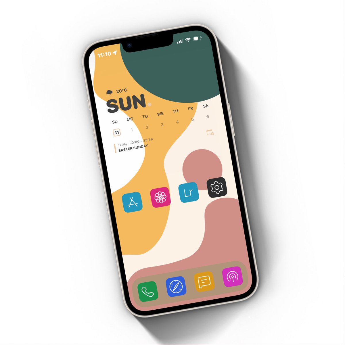 Sunday setup 
#widget by @Hewoood and available here gumroad.com/a/1039954899/i…
#icons by @kushaljain94 
#wallpaper by @Canoopsy 
#mockup by @screenshot_pro 
#iOS17 #Apple #iPhone #iossetups #ioshomescreen