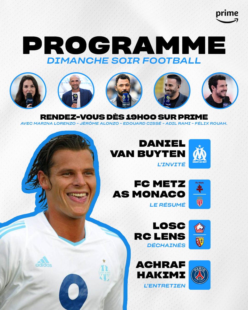 Prime Video Sport France (@pvsportfr) on Twitter photo 📜 Un Dimanche Soir Football exceptionnel en direct de l'<a href="/orangevelodrome/">Orange Vélodrome 🏡</a> avec Daniel Van Buyten comme invité spécial 😍
#OMPSG 📜 Un Dimanche Soir Football exceptionnel en direct de l'<a href="/orangevelodrome/">Orange Vélodrome 🏡</a> avec Daniel Van Buyten comme invité spécial 😍
#OMPSG