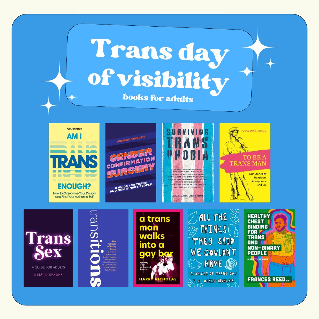 A brilliant selection of must-read books for #TransDayOfVisibility you ask?? Look no further. 😍🏳️‍⚧️📚🏳️‍⚧️ #tdov