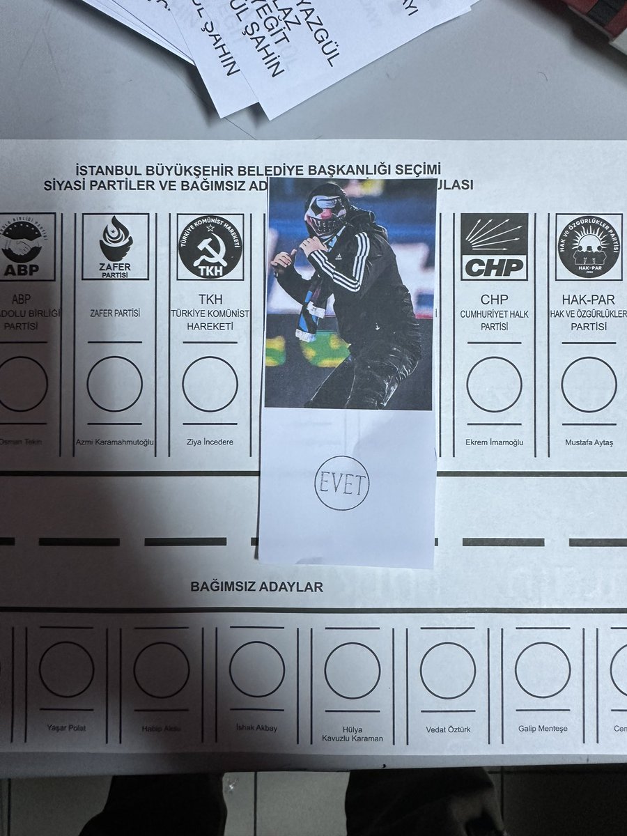 cifturnike's tweet photo. 📸 Bir Trabzonspor taraftarının paylaştığı oy pusulası. https://t.co/cvuam9UJKF