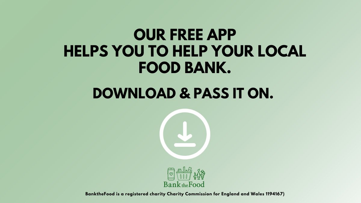 ✅Did you know that BanktheFood is a free app that connects donors to their local food bank with a real-time list of most wanted items? ✅And it's the ONLY app that pings users when they ARRIVE at the supermarket. ✅Have you downloaded it yet? #BanktheFood and make a change.