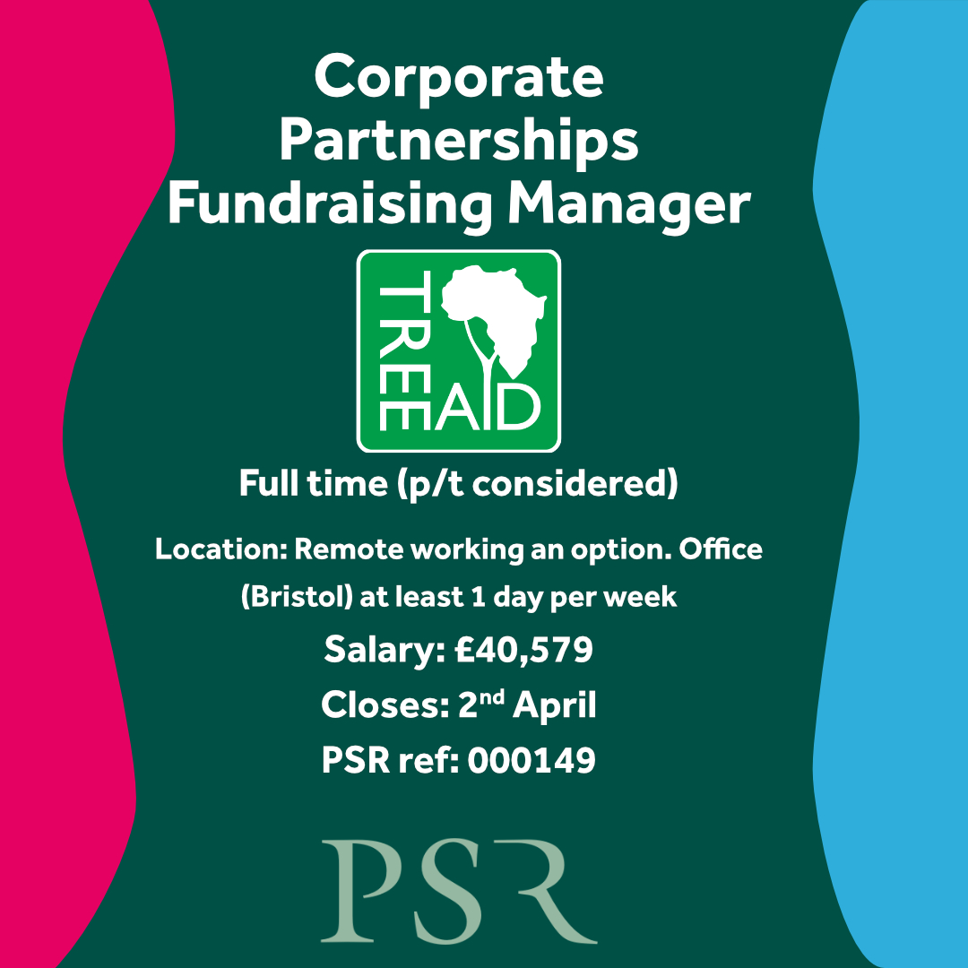 It's the last days to apply for the Corporate Partnerships Fundraising Manager role with @TREEAID loom.ly/kloPuwE #fundraisingjobs #internationaldevelopment #environmentalcharity