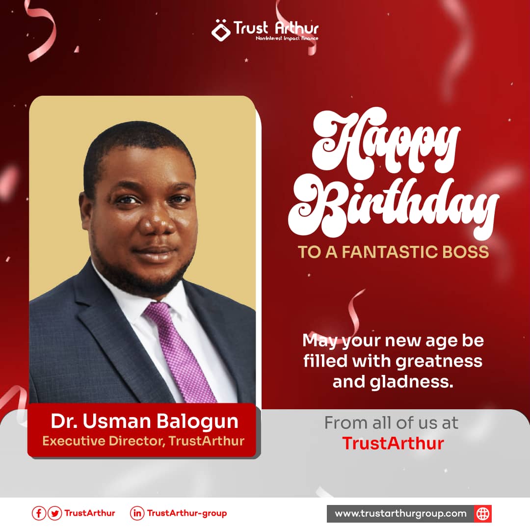 TrustArthur's tweet image. Happy Birthday to our Executive Director, Dr Usman Balogun. We deeply appreciate your unwavering support and dedication. 

#bithdaypost #birthday #Marchcelebrant #TrustArthurTeam