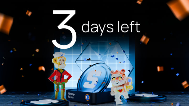 coinsph's tweet photo. 3 DAYS LEFT to win $20 in SAND for free! 🏆

Don't miss your chance to be one of the 250 winners in this week's Airdrop Fiesta! Join now! 👉🏻 https://t.co/5IGfFVu0Wc 

#SAND #AirdropFiesta @TheSandboxGame https://t.co/vyDmaoLg6Y