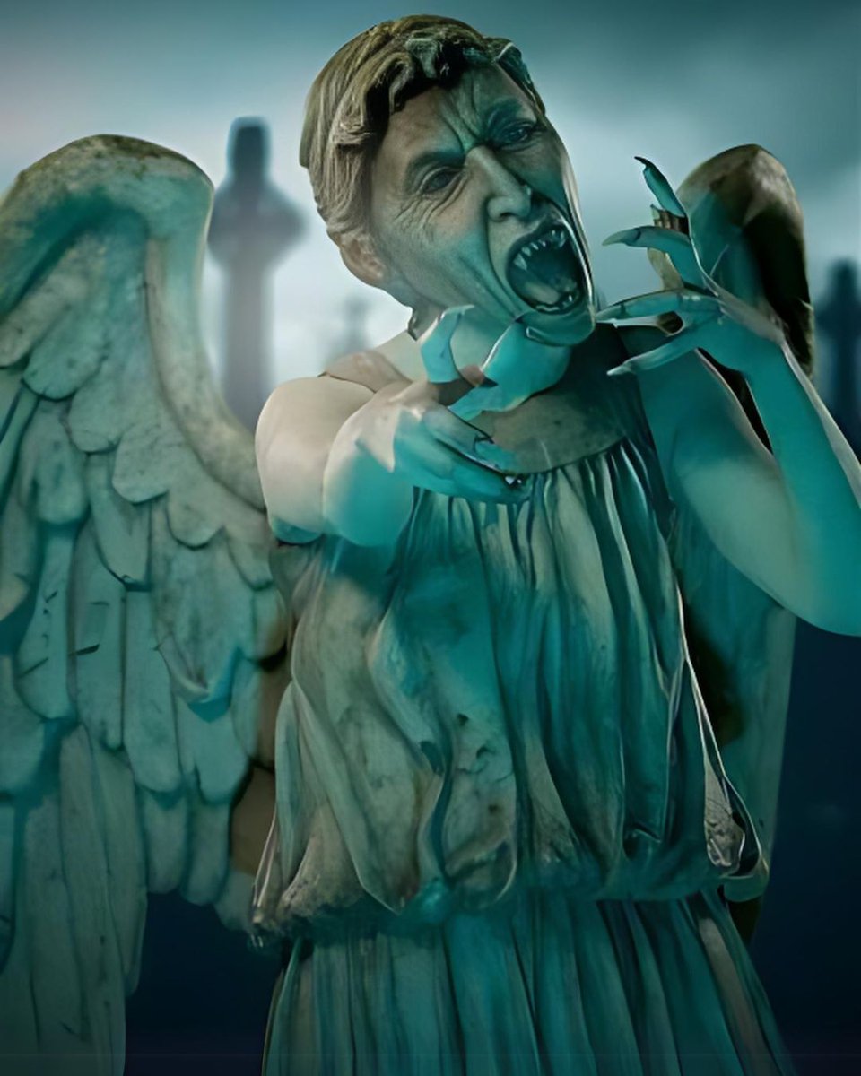 Lovarzi's tweet photo. Beware the Weeping Angels: silent, stone, and sinister in the shadows.
📷 BBC iPlayer (Pinterest)
#doctorwho #drwho #whovian #doctorwhoshow #weepingangels #doctorwhocharacters #lovarzi #lovarzi_official #lovarzidoctorwho https://t.co/Yfxgh6O5Kt