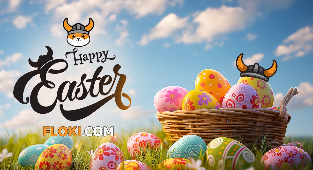 Wishing a joyful #Easter from #Floki to all those celebrating! 🐣 🌷