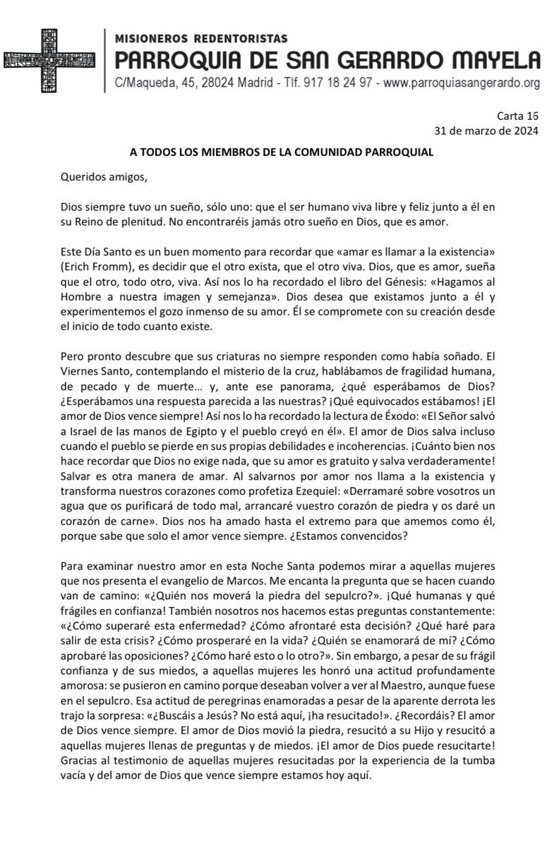 damianmariavoz's tweet photo. ¡FELIZ PASCUA DE RESURRECCIÓN!
@parroquiaSG https://t.co/tF8axDfSzz