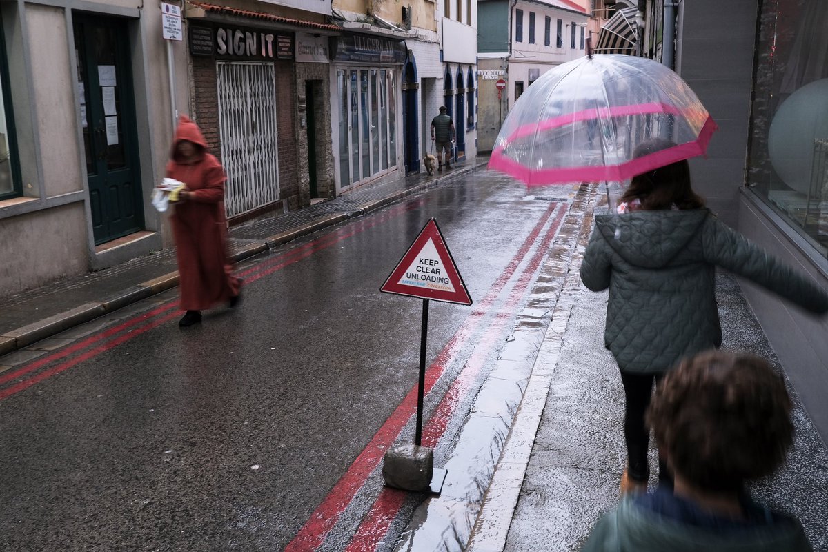 Walking & shooting 📷 in the rain #Stormnelson #Gibraltar #fujifilm_xseries
