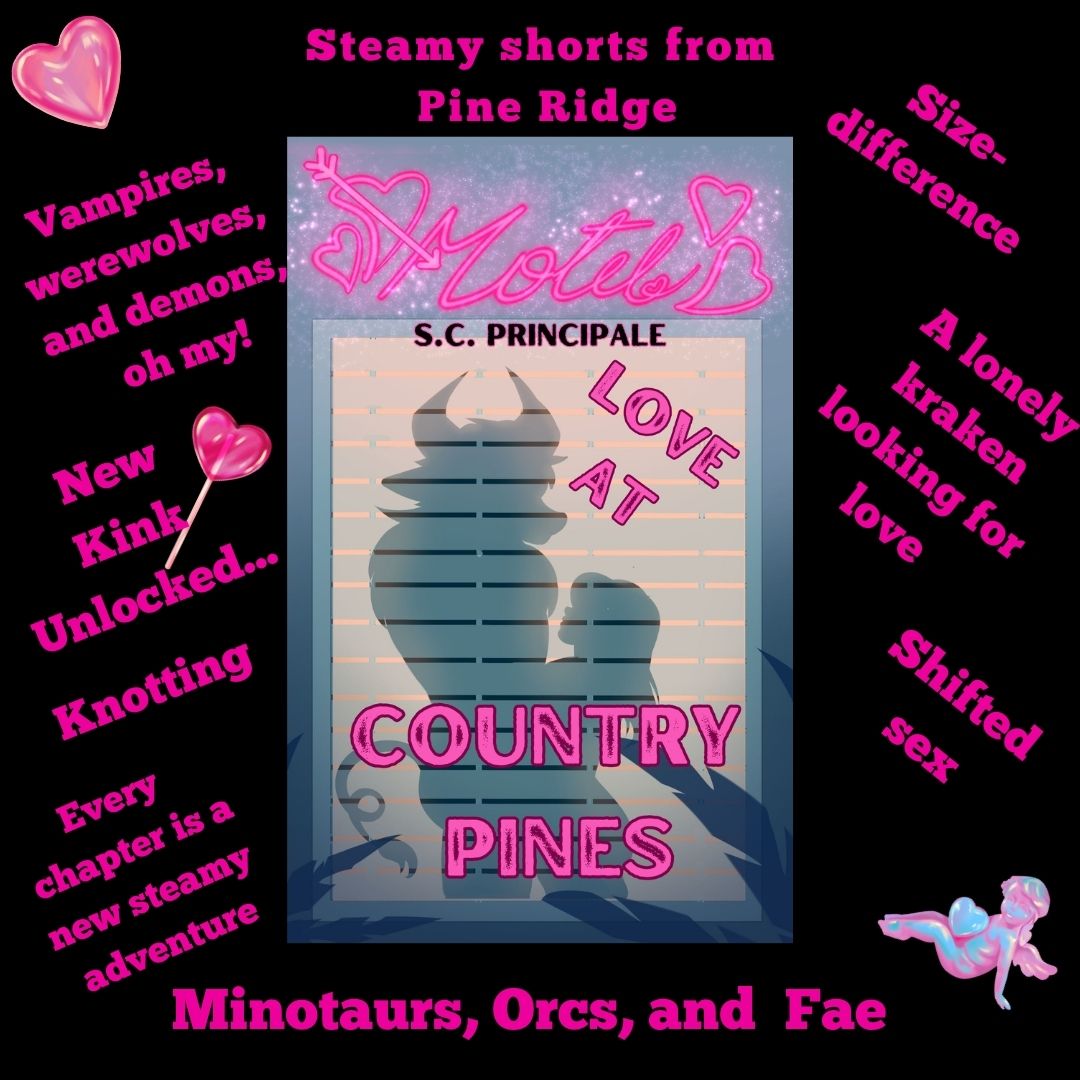 SCPrincipale's tweet photo. ove at Country Pines is available now! https://t.co/9pnM1OBL62
Six steamy shorts. Intense smuttiness, all the naughty stuff on the menu, and then some. It's live and on #KindleUnlimited, ebook, &amp; paperback.
#monsterromance #monsterfudger #booktok #Bookstagram #paranormalromance https://t.co/ATruhKcc4W